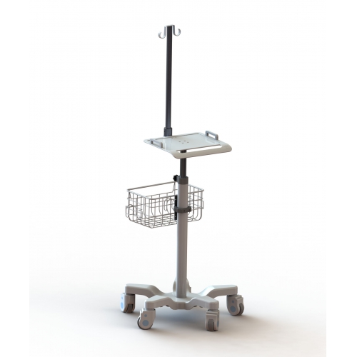 Hospital Patient  height adjustment ECG Monitor trolley